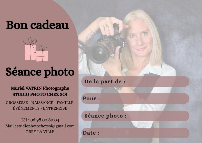 Carte Cadeau Studio Photo Chez Soi
